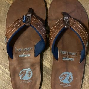 Nokona x Hari Mari Walnut Flip Flops Men 11
